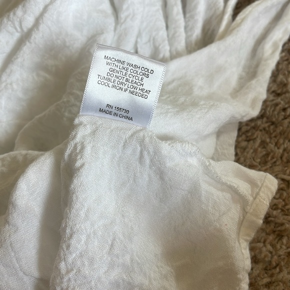 Jane and Delancey white sleeveless top - Picture 7 of 8